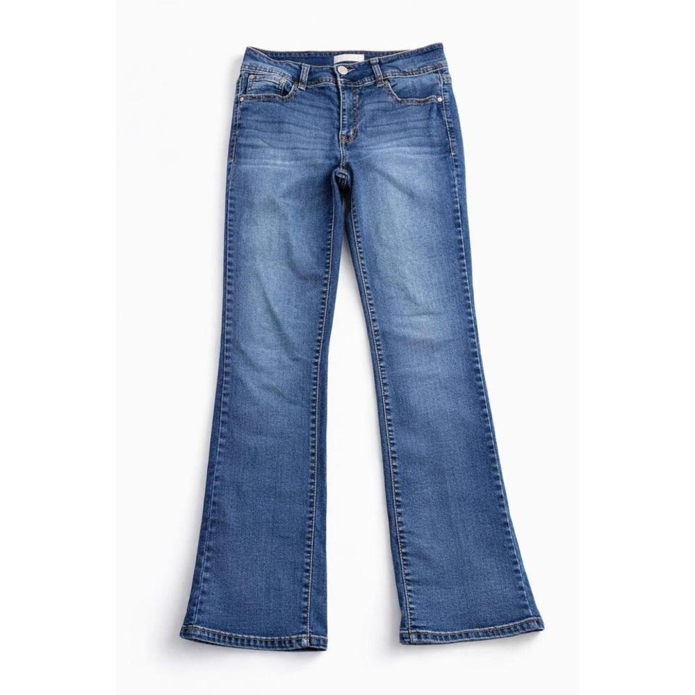 Y2K Bootcut Angel‎ Jeans Women's Medium Wash Mid Rise Flare Denim Casual